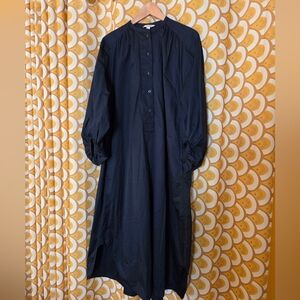 COS Navy Oversized Maxi Dress
